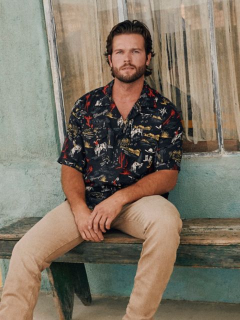 Мужские рубашки Wrangler Coconut Cowboy Camp Shirt
