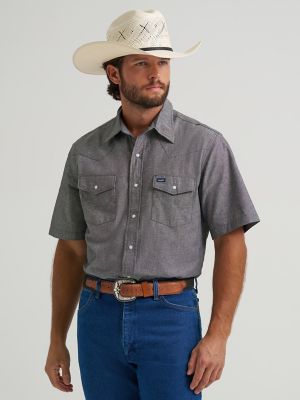 Wrangler Pearl Snap Western Work Shirt