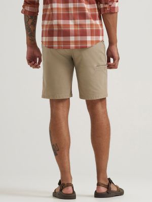 Wrangler All Terrain Gear Men's Canvas Utility Short in Greige