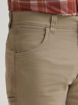 Wrangler All Terrain Gear Men's Canvas Utility Short in Greige