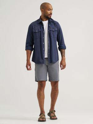 Wrangler All Terrain Gear Men's Canvas Utility Short in Poppy Seed