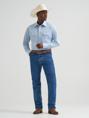 ホラーマン　CROSS COLOURS ストライプデニムシャツ サイズ3 Men's Wrinkle Resist Long Sleeve Western Snap Stripe Shirt