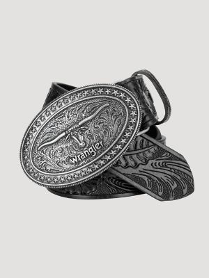 Men's Trophy Buckle Embossed Belt