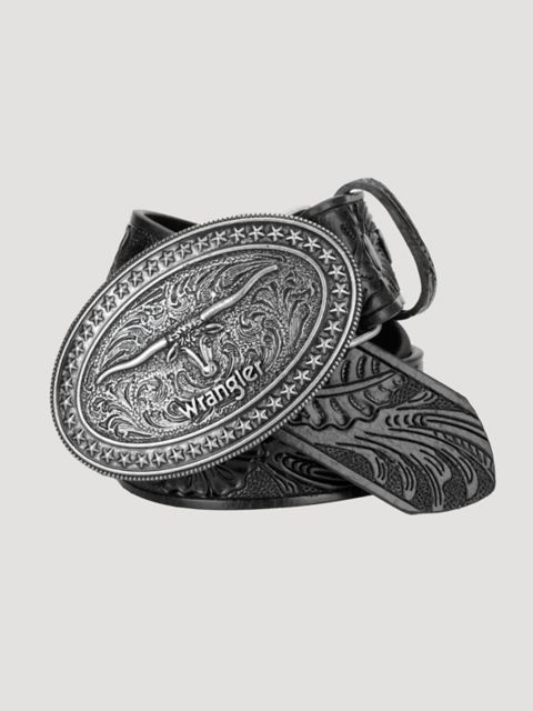 Мужские ремни Wrangler Men's Trophy Buckle Embossed Belt