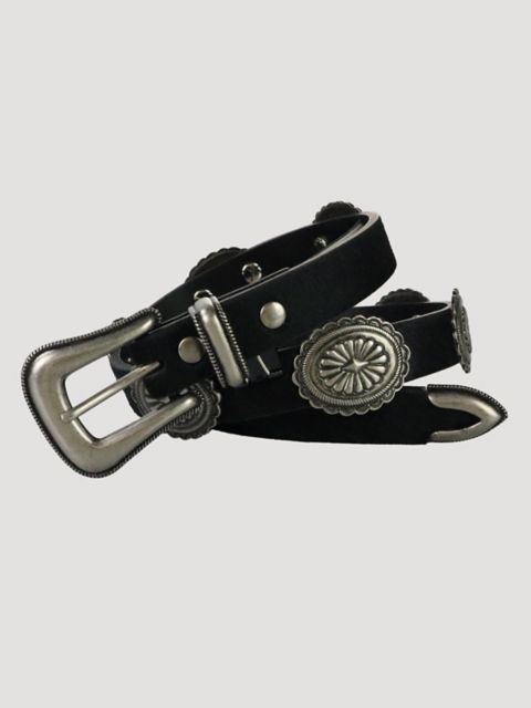 Женские ремни Wrangler Women's Concho Hair Hide Belt