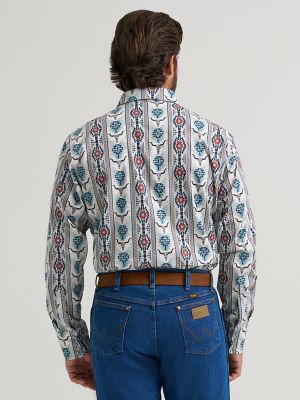 Men's Checotah&reg; Long Sleeve Western Snap Printed Shirt