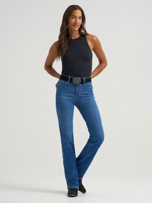 Women's Wrangler BESPOKE High Rise Bootcut Jean in Pearl alternative view 5