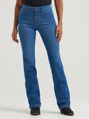 Women's Wrangler BESPOKE High Rise Bootcut Jean in Pearl alternative view 6