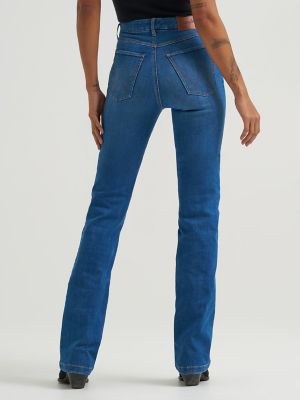 Women's Wrangler BESPOKE High Rise Bootcut Jean in Pearl alternative view 8