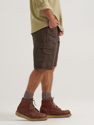 Wrangler&reg; RIGGS Workwear&reg; Performance Canvas Ranger Cargo Short in Dark Brown alternative view 4
