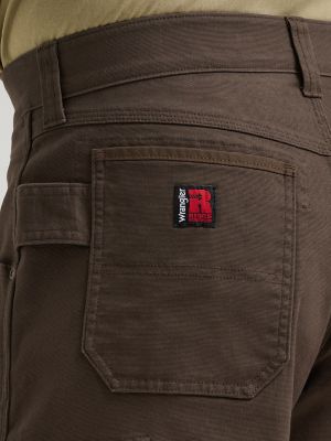 Wrangler&reg; RIGGS Workwear&reg; Performance Canvas Ranger Cargo Short in Dark Brown alternative view 6