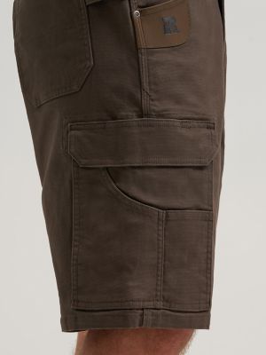 Wrangler&reg; RIGGS Workwear&reg; Performance Canvas Ranger Cargo Short in Dark Brown alternative view 8