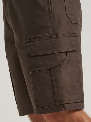 Wrangler&reg; RIGGS Workwear&reg; Performance Canvas Ranger Cargo Short in Dark Brown alternative view 9
