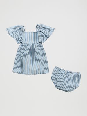 Wrangler Kids' Little Girl's Mini Stripe Dress In Blue