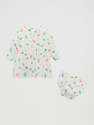 Little Girl's Printed Ruffle Dress