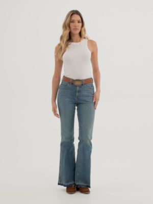 Женские джинсы Wrangler Women's Wrangler Retro® Bailey High Rise Raw Hem Flare Jean — фото 3