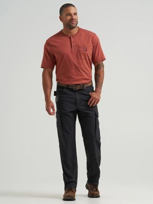 Wrangler&reg; RIGGS Workwear&reg; Performance Canvas Ranger Cargo Pant in Jet Black