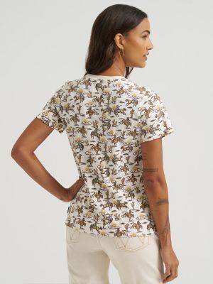 Women's Wrangler All Over Print Slim Tee