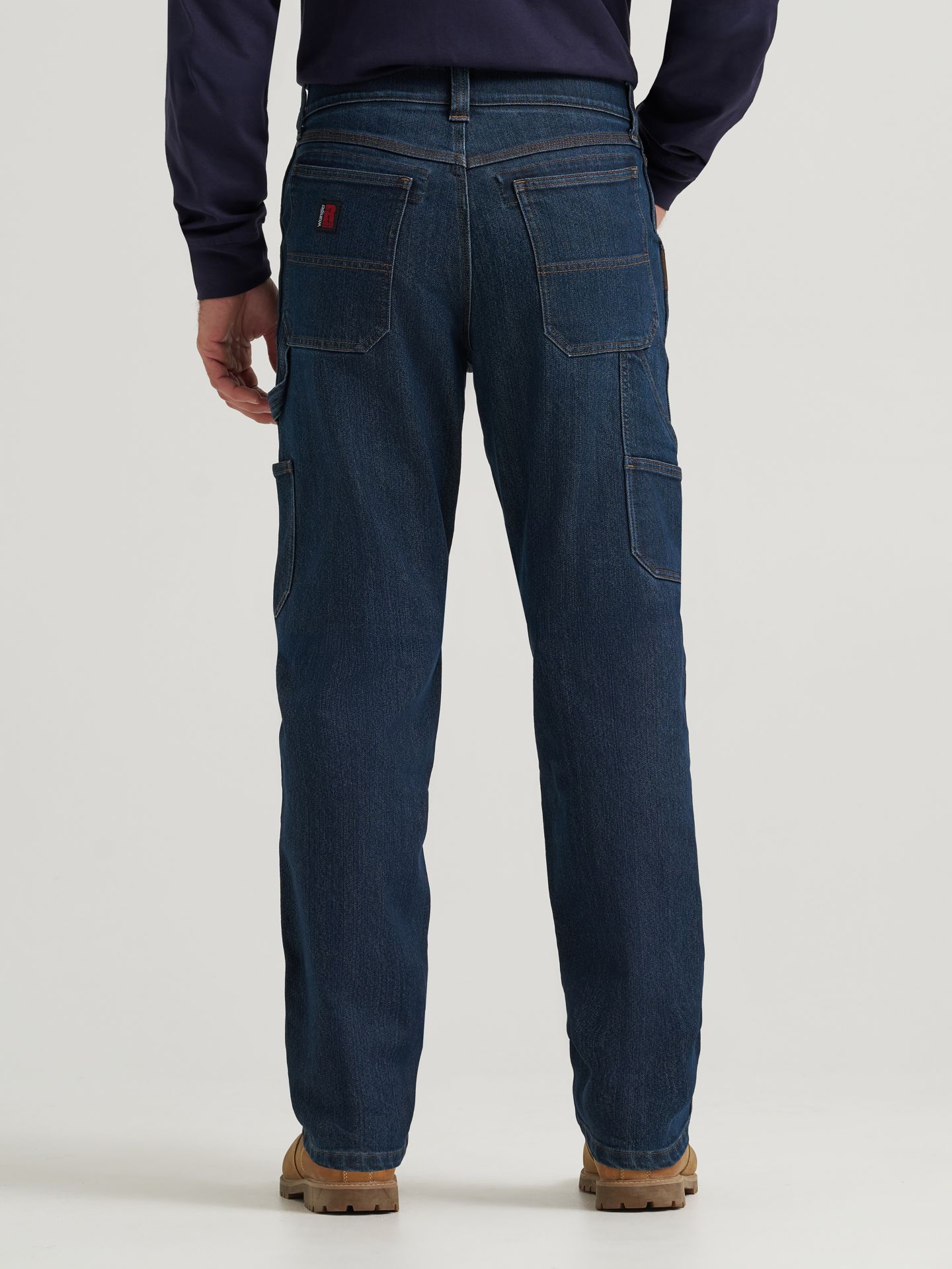Мужские джинсы Wrangler Riggs Workwear® Performance Carpenter, цвет: Тёмная варка — фото 5