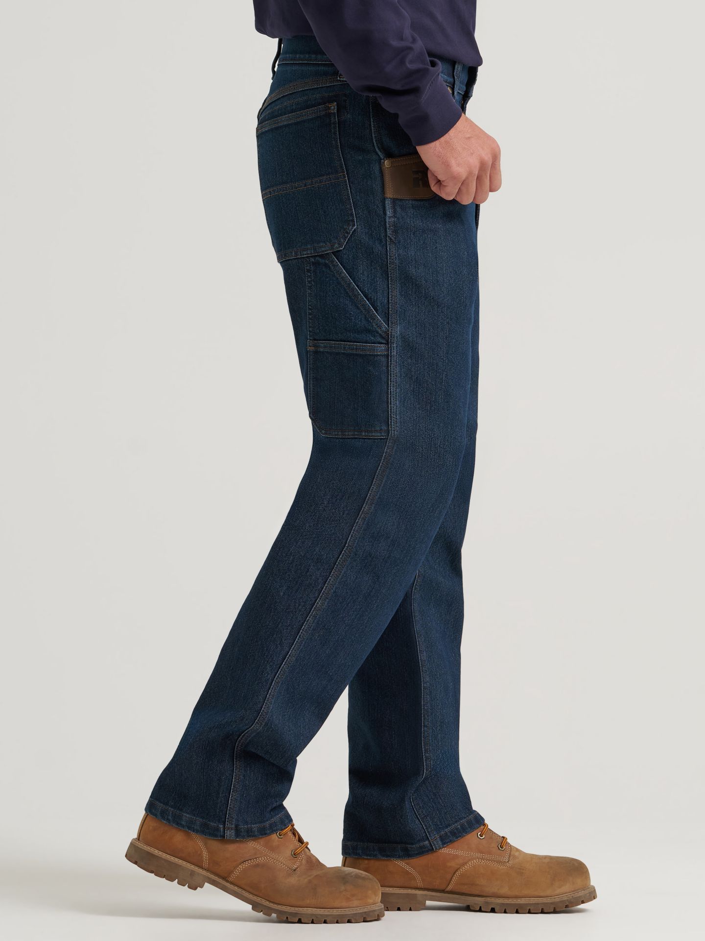 Мужские джинсы Wrangler Riggs Workwear® Performance Carpenter, цвет: Тёмная варка — фото 6