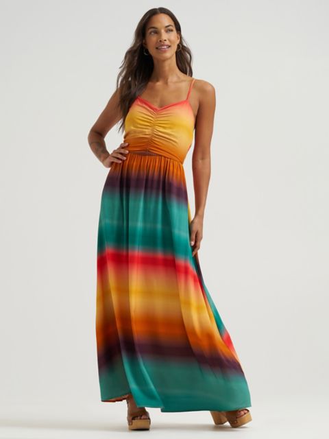 Женские платья Wrangler Women's Wrangler Sunny Strappy Maxi Dress