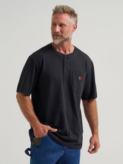Мужские футболки Wrangler RIGGS Workwear® Short Sleeve Relaxed Henley