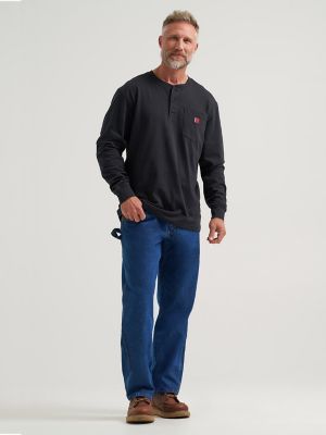 Wrangler RIGGS Workwear&reg; Relaxed Henley in Black