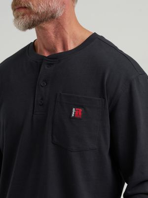 Wrangler RIGGS Workwear&reg; Relaxed Henley in Black