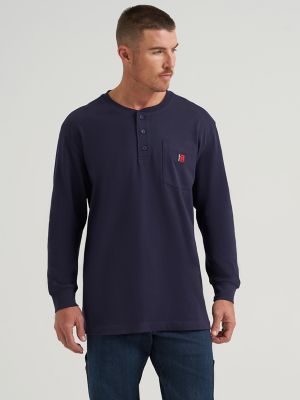 Wrangler RIGGS Workwear® Relaxed Henley in Navy