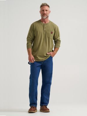 Wrangler RIGGS Workwear&reg; Relaxed Henley in Green