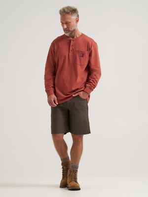 Wrangler RIGGS Workwear&reg; Relaxed Henley in Rust
