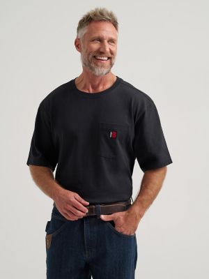 Wrangler RIGGS Workwear&reg; Short Sleeve Relaxed Crew T-Shirt in Black