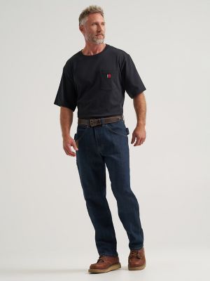 Wrangler RIGGS Workwear&reg; Short Sleeve Relaxed Crew T-Shirt in Black