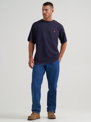 Wrangler RIGGS Workwear&reg; Short Sleeve Relaxed Crew T-Shirt in Navy