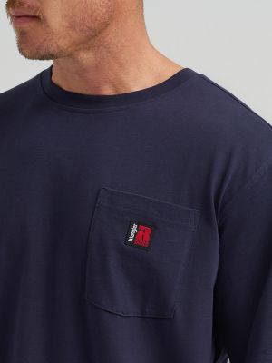 Wrangler RIGGS Workwear&reg; Short Sleeve Relaxed Crew T-Shirt in Navy