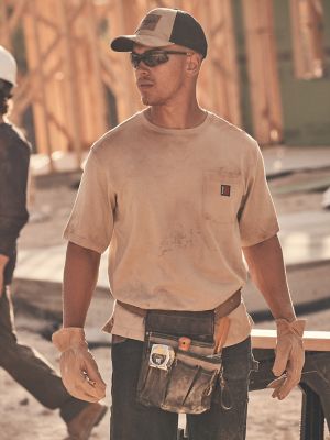 Wrangler RIGGS Workwear® Short Sleeve Relaxed Crew T-Shirt in Khaki