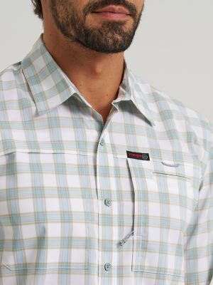 Wrangler All Terrain Gear Men's Plaid Hike to Fish Shirt