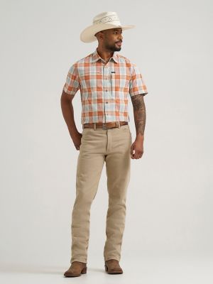 Wrangler All Terrain Gear Men's Hike Shirt in Pear Sorbet alternative view 3