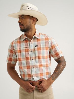 Wrangler All Terrain Gear Men's Hike Shirt in Pear Sorbet alternative view 4