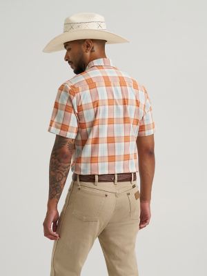 Wrangler All Terrain Gear Men's Hike Shirt in Pear Sorbet alternative view 5