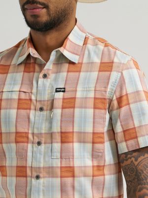 Wrangler All Terrain Gear Men's Hike Shirt in Pear Sorbet alternative view 6