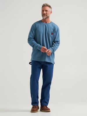 Wrangler RIGGS Workwear&reg; Relaxed Crew T-Shirt in Blue Fin