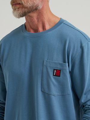 Wrangler RIGGS Workwear&reg; Relaxed Crew T-Shirt in Blue Fin