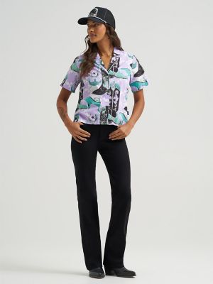 Women's Wrangler Cowgirl Camp Shirt