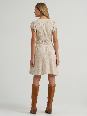 chinese dress ladies Wrangler Blush Lace Sleeveless Swing Dress - Ladies Summer Dress