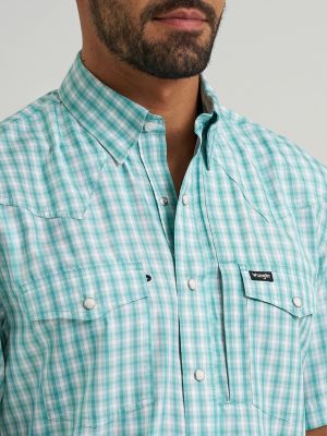 Мужские рубашки Wrangler All Terrain Gear Men's Plaid Performance Shirt — фото 5