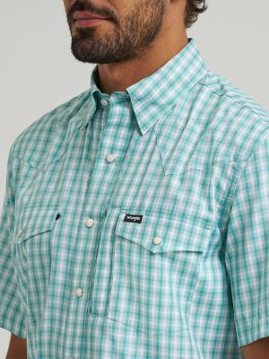 Мужские рубашки Wrangler All Terrain Gear Men's Plaid Performance Shirt — фото 6