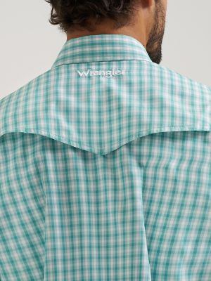 Мужские рубашки Wrangler All Terrain Gear Men's Plaid Performance Shirt — фото 7