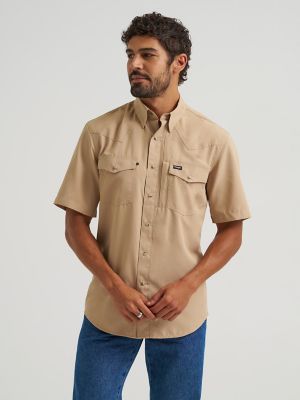 Wrangler All Terrain Gear Men's Performance Shirt in Travertine