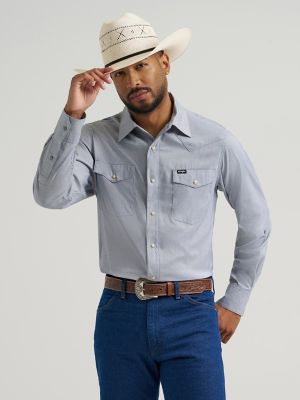 Wrangler All Terrain Gear Men's Drover Utility Shirt in Bering Sea alternative view